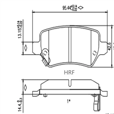 Τακάκια πίσω φρένων για Vauxhall Astra